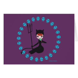 Cartão skull&kitty(black)