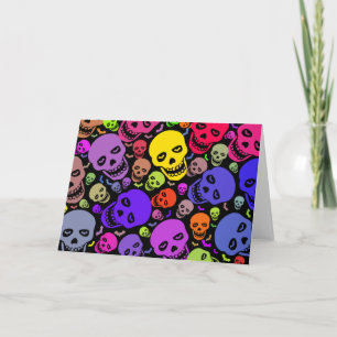 Cartão Skulls'n'Bats Greeting Card