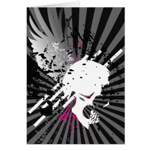 Cartão Skullz, na asa.