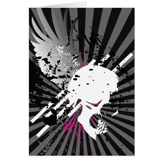 Cartão Skullz, na asa. (Frente)