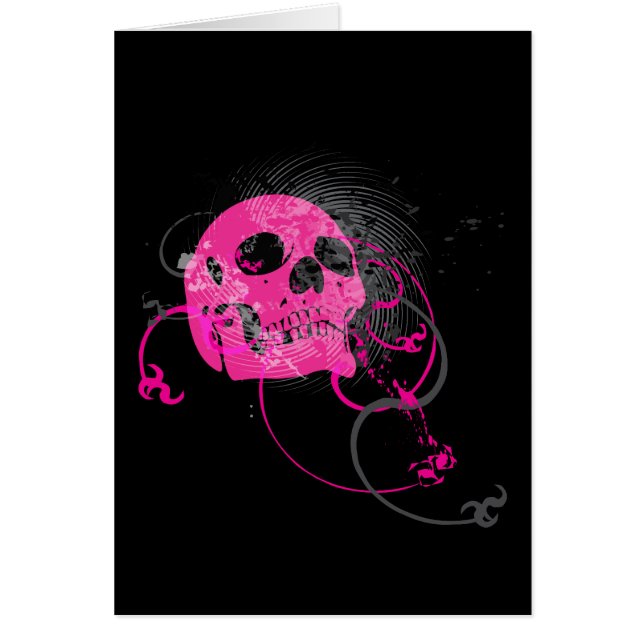 Cartão Skullz. setas torcidas. (Frente)