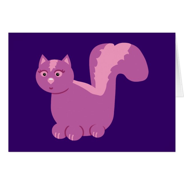 Cartão Skunk Cortado (Frente Horizontal)