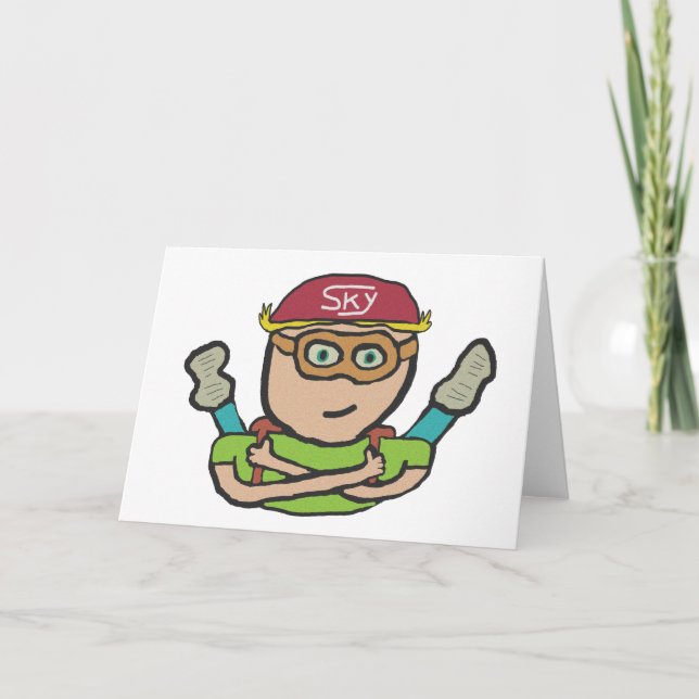 Cartão Skydiving (Frente)