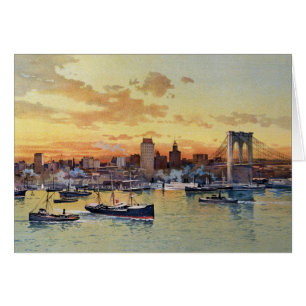 CARTÃO SKYLINE 1896 DE NEW YORK