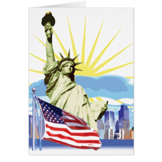 Cartão Skyline de NYC (Frente)