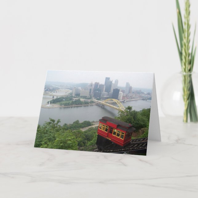 Cartão Skyline de Pittsburgh (Frente)