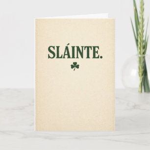 Cartão Slainte - Vintage