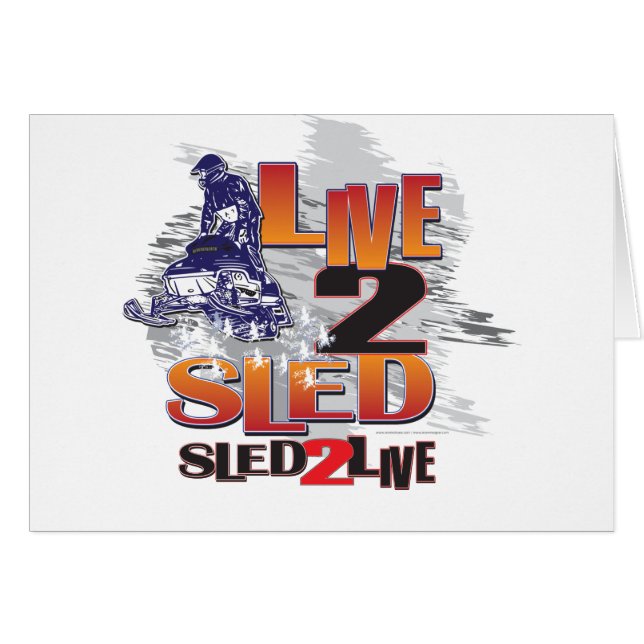 Cartão Sled 2 Live Live 2 Sled (Frente Horizontal)