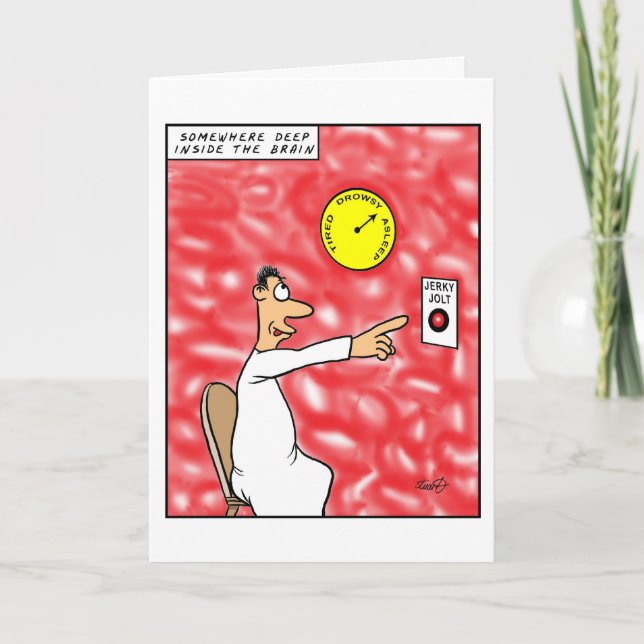 Cartão Sleepy Jerk (Frente)