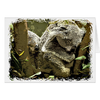 Cartão Sleepy Koalas