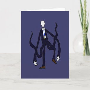 Cartão Slender Man - Book of Monsters Halloween