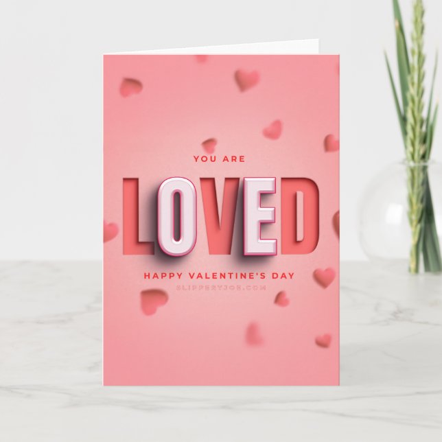 Cartão SlipperyJoe's Valentine's Day gifts romantic tone  (Frente)