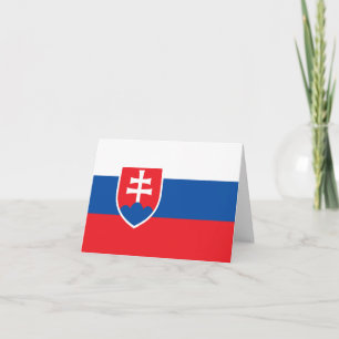 Cartão Slovakia Flag