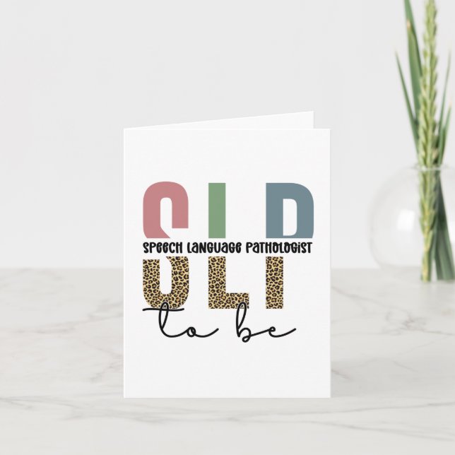 Cartão SLP para ser - Idioma futuro da fala Presente pato (Frente)