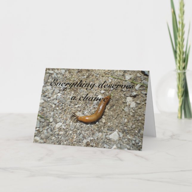 Cartão Slug-Merece uma possibilidade (Frente)