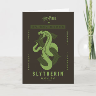 Cartão SLYTHERIN™ House Por Qualquer Meio