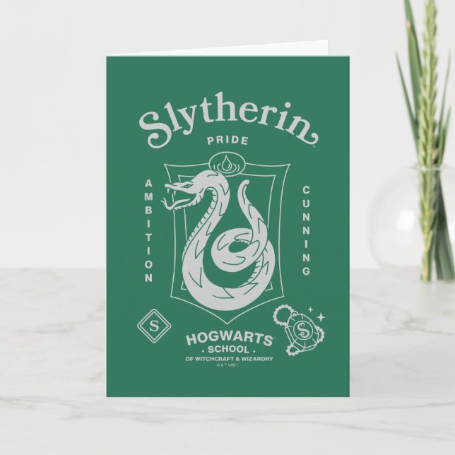 Cartão SLYTHERIN™ Pride Ambition Cunning Crest (Frente)