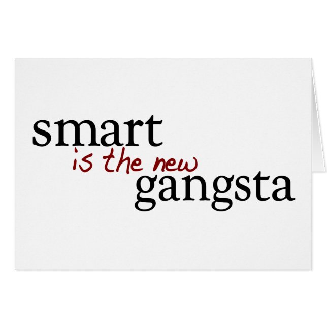 Cartão Smart é o Gangsta novo (Frente Horizontal)