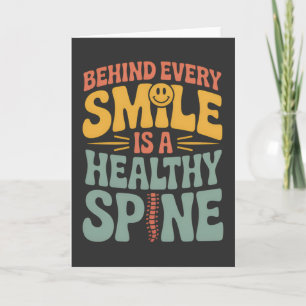 Cartão Smile Healthy Spine Chiropractor Cote Design