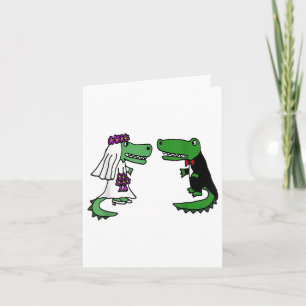 Cartão Smiletodaytee Brincadeira E Alligador De Chão Wedd