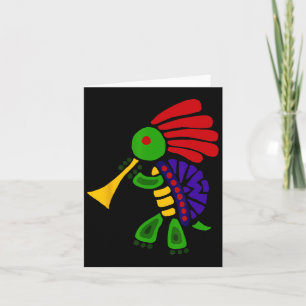 Cartão Smiletodaytees Funky Turtle Dançar Kokopelli