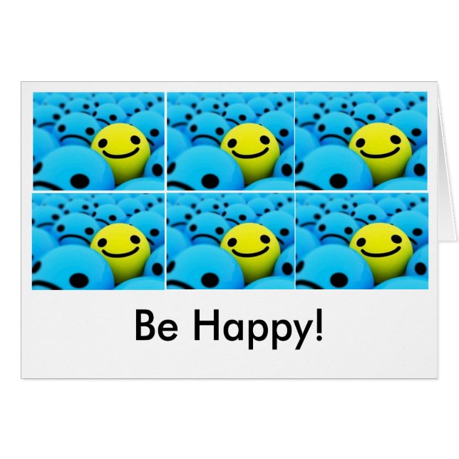 Cartão smiley (Frente Horizontal)