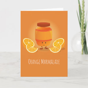 Cartão Smiling Marmalade Jam Greeting Card