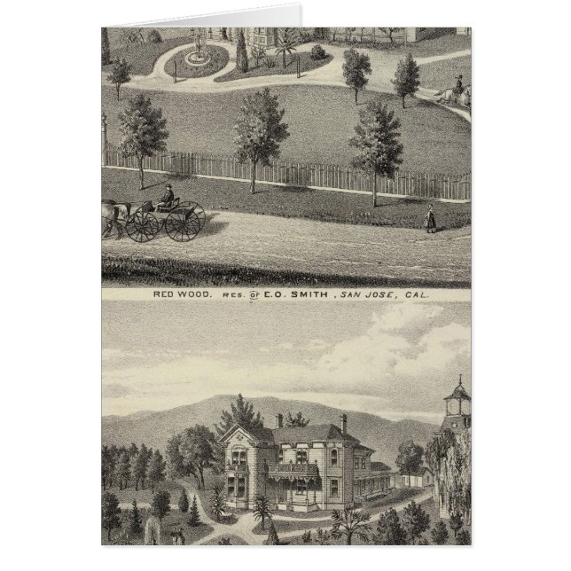 Cartão Smith, Residências de Evans (Frente)