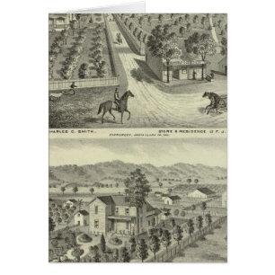 Cartão Smith, residências Herman, loja