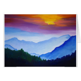 Cartão Smokey Mountain Sunset