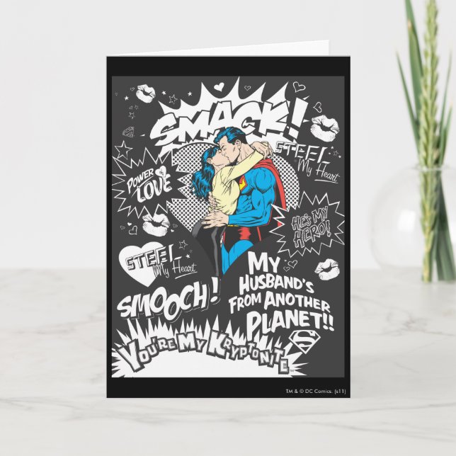 Cartão Smooch, Smack - Colagem (Frente)