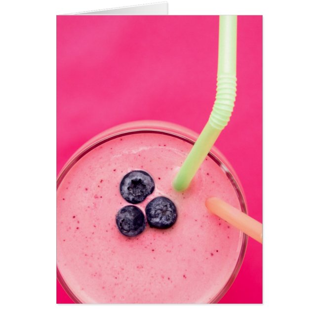 Cartão Smoothie 2 da baga (Frente)