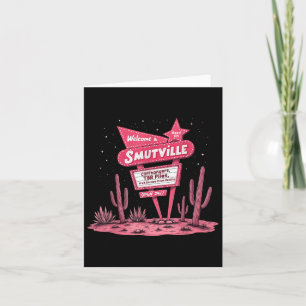 Cartão Smutville Funny Book Lover - Sinal de Leitura Gráf