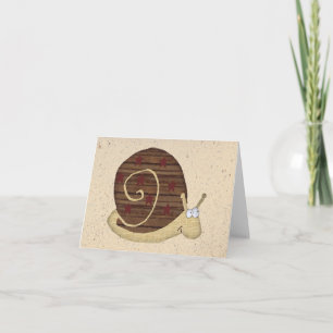 Cartão Snail Note Card