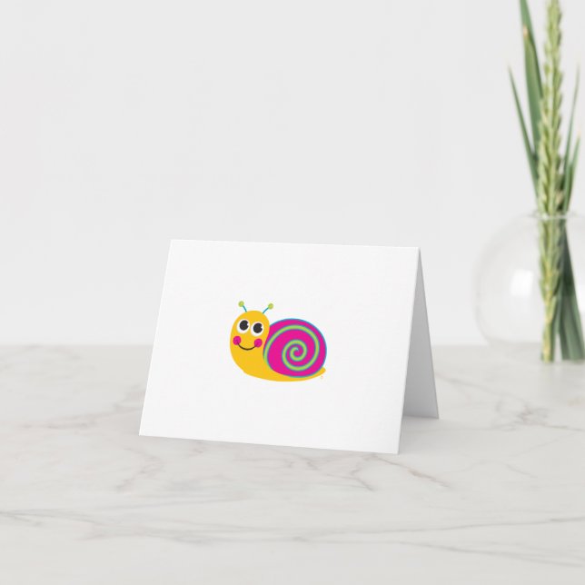 Cartão Snail Notecard (Frente)