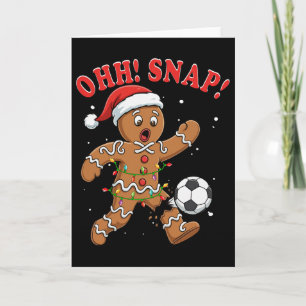 Cartão Snap Natal Papai Noel Biscoito de Gengibre Jogando