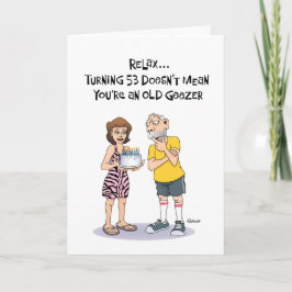 Cartão Snarky 53rd Birthday