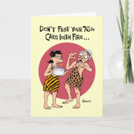 Cartão Snarky 76º aniversário