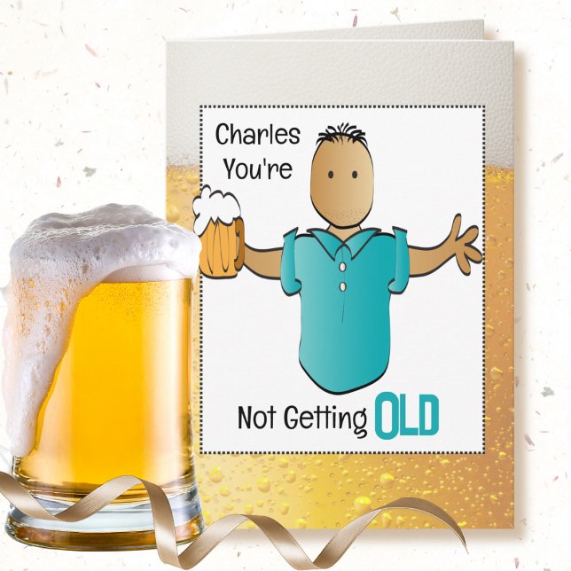 Cartão Snarky Sarcastic 60th Birthday Ethnic Man Cartoon (Criador carregado)