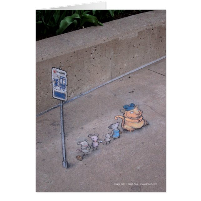 Cartão Sneaking sobre ao ônibus do roedor (Frente)