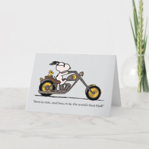 Cartão Snoopy & Woodstock Moto Dia dos Pais