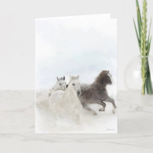 Cartão Snow Horses