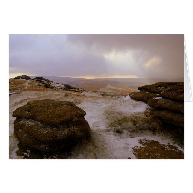 Cartão 'Snow Kised Steeperton' (Frente Horizontal)