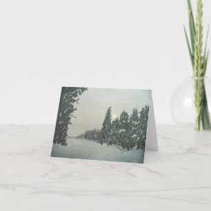 Cartão Snow on the Gunflint Trail