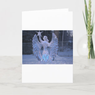 Cartão Snow Winter Sculpture angel Christianity Faith