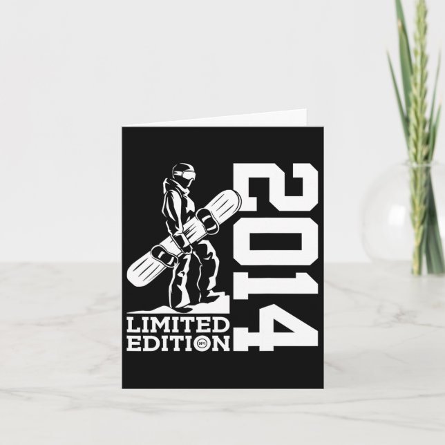 Cartão Snowboard 11 Birthday Snowboard 2014 Snowboardin (Frente)