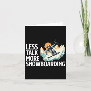 Cartão Snowboard Costume Snow Fan Snowboard Ski Mou