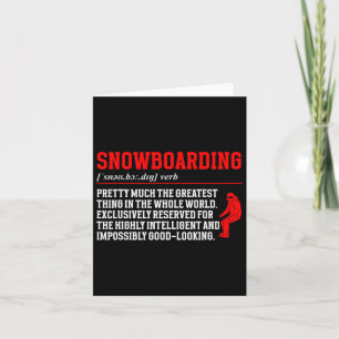 Cartão Snowboard Definição Snowboard Outfit Snowboard