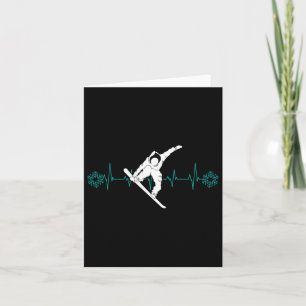 Cartão Snowboard É A Vida Pulsação Neve Flake T Shirt Tet