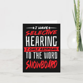 Cartão Snowboard E Snowboarder